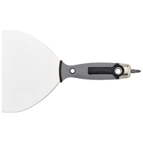 Bellota – Spatule articulée pour enduit – Manche bi-matière ergonomique – Lame en acier inoxydable 150mm – Embout PH2 pour vissage précis (1/4)