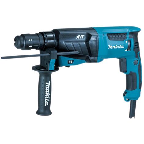 Makita – Marteau combiné 800 W – 3 fonctions : perçage, burinage, percussion – Force d'impact 2,4 J – SDS-Plus – HR2631FT (1/6)