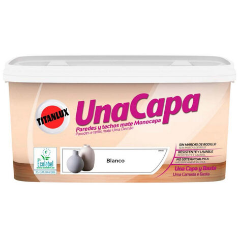 PEINTURE PLAST 1 COAT WHITE - 4 L (1/3)