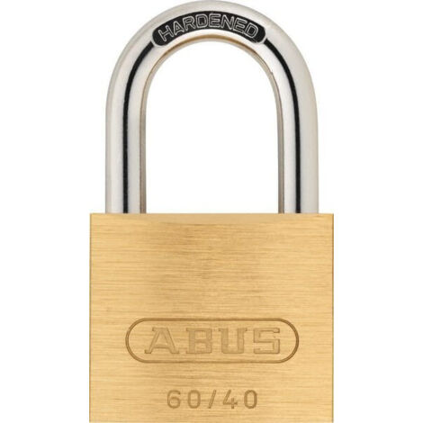 Candado Latón Anilla Corta 40Mm - Candado Arco normal de latón con Llaves Distintas ABUS