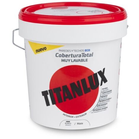 Couvercle de pot de peinture plastique 4L – Résistant aux éclaboussures – Écologique avec conservateur anti-moisissure – Pour environnements exigeants – Titanlux