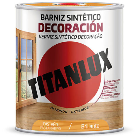 Vernis Synthétique Décoration Brillant Marron 0,250L Titanlux M10100114 (1/3)