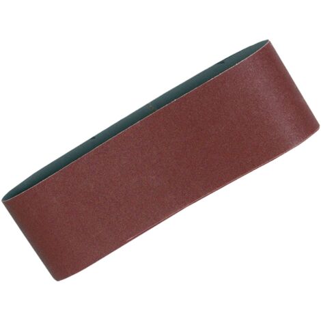 Makita – Bande abrasive de ponceuse 76 x 533 mm grain 80 pour bois dur et métal – Lot de 5 pièces – P37194