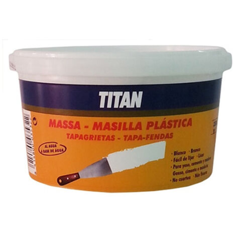 Mastic plastique pour remplissage de fissures 350g – Formule sans solvant – Application facile et séchage rapide – Finition professionnelle – Titan (1/2)
