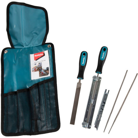 Makita – D72160 Aiguiseur de précision 4,5 mm – Lime ronde et jauge de profondeur – Pour affûtage de lames de chaîne avec efficacité