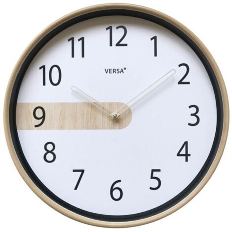 HORLOGE MURALE NOIRE - 30,5 CM