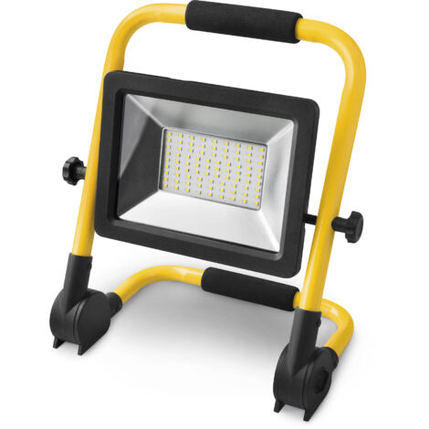 Projecteur LED support pliable matel ip65 50w froid (1/2)