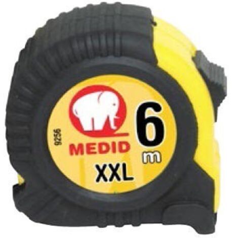 Mètre à ruban avec protection de gomme 6M - Taille XXL - Medid - 9256 (1/3)