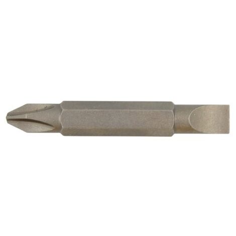 Makita – 7846378 Embout double PH2/S6 45 mm – Pour vis à tête Phillips et S6 – Tige hexagonale 1/4' – 1 pièce (1/5)