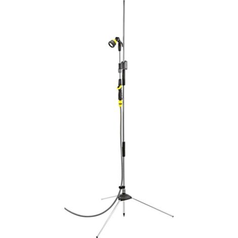 Kärcher – Douche solaire réglable 1,50-2,20 m – Tête de pulvérisation mobile 180° – Montage rapide en 3 min – Arrosage efficace plantes