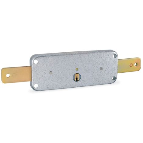 Serrure multipoint en applique pour volets roulants – Acier peint – Dimensions 59x159 mm – Profondeur cylindre 50 mm – Longueur loquet 45 mm – MCM - 1511-Av (1/3)