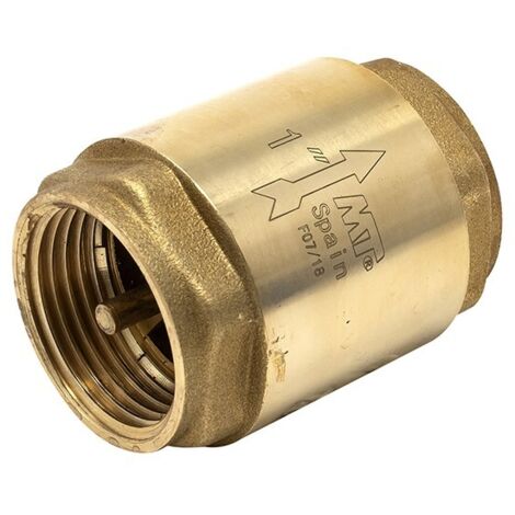 CLAPET ANTI-RETOUR LÉGER AVEC BOUCHON MÉTALLIQUE. H-H - 3/4'' - 3/4 (1/2)