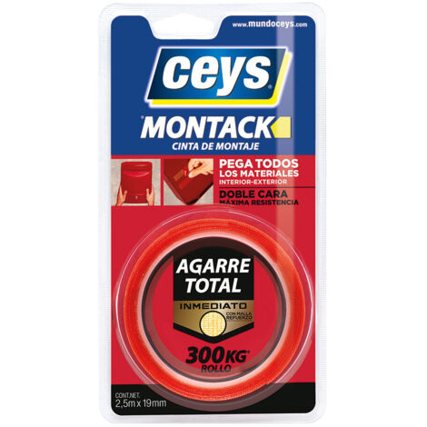 Ruban adhésif de montage CEYS Montack - Blister pratique 507240 (1/4)