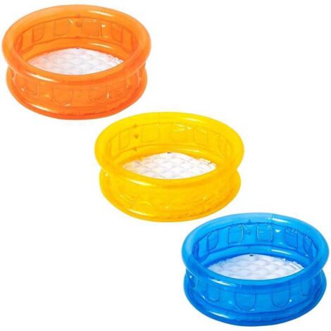 Bestway – Piscine ronde pour enfants 64 cm – Capacité 26 litres – Vinyle monochrome – Fond gonflable pour confort – Soupape de sécurité autobloquante - BW51112