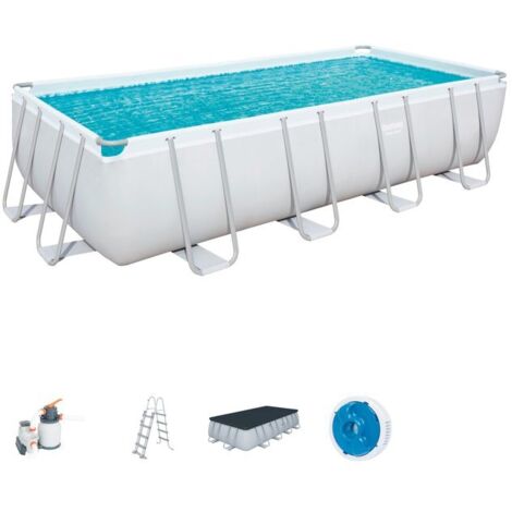 Bestway – Piscine tubulaire 549x274 cm – Volume 14812L – Avec filtration – Structure renforcée pour usage intensif