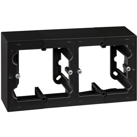 BOÎTE À DOUBLE SURFACE NOIRE