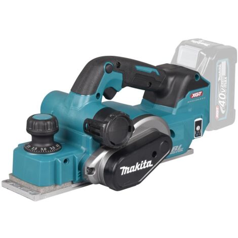 Makita – KP001GZ Rabot électrique 40Vmax – Moteur sans balais – Profondeur réglable – Pour bois dur et teck – Système Bluetooth AWS (1/10)