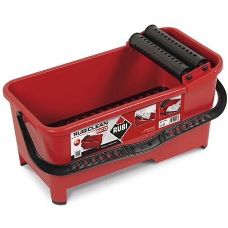 Rubi – Seau en plastique 20L pour nettoyage – Résistant aux produits chimiques – Pour chantiers humides et espaces confinés – Couleur bleu