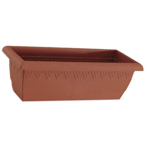Jardinière rectangulaire en plastique pour gardénia 58x24x19cm 509 058 (1/2)