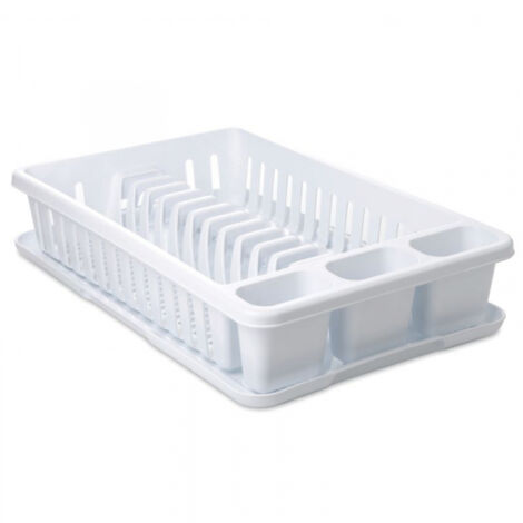 Égouttoir à vaisselle en plastique blanc 42x27cm 1127001 tatay