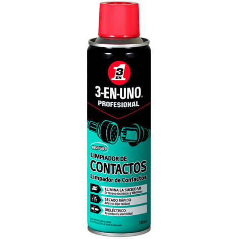 Wd-40 – Nettoyant pour contacts 250 ml – Élimine huiles et graisses – Non conducteur – Pour circuits imprimés et pièces électriques