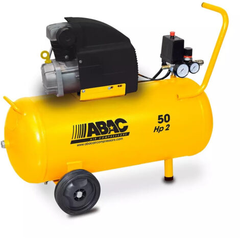 Abac – Compresseur 2HP avec huile – Pression 8 bar – Capacité 50L – Débit d’air élevé pour chantiers exigeants