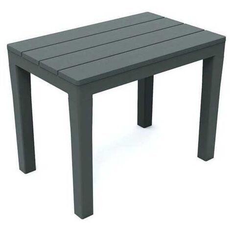 Progarden – Banc de jardin en résine anthracite 2 places – Dimensions 38,5 x 60 x 45 cm – Résistant aux intempéries – Prêt à l'emploi