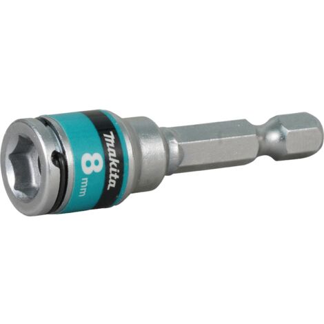 Makita – Douille à queue avec ressort 8x50mm – Insertion hexagonale 1/4' – Pour visseuses à choc – Performance optimale dans divers environnements - E-22888 (1/3)