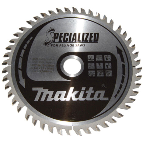 Makita – Lame de scie circulaire 160mm pour bois et aluminium – 48 dents – Diamètre alésage 20mm – Amortissement vibrations – B32998