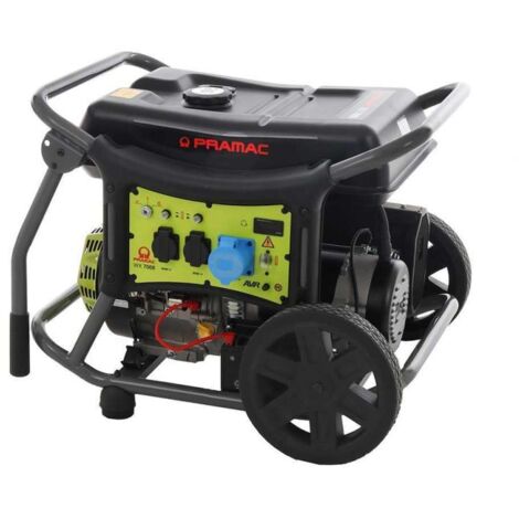 Pramac – Générateur WX7000 OHV 5800W – Puissance 5800W – Moteur 4 temps – Démarrage électrique – Kit roues pour mobilité – Idéal pour chantiers exigeants (1/4)