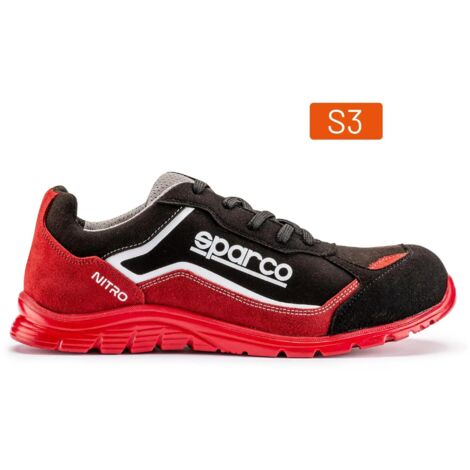 Chaussure basse S3 Sparco Nitro S24 - rouge et noir - taille 46 - NITRO 07522 RSNR - 46 (1/10)