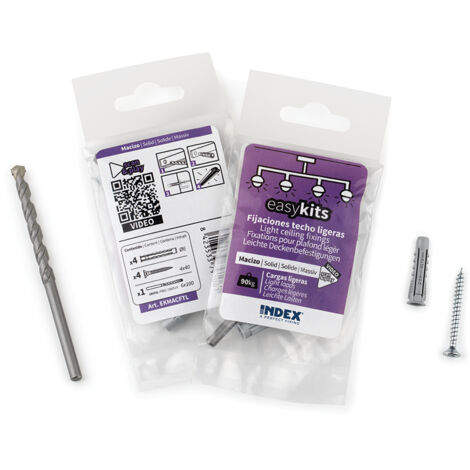 Boite de 12 - Kit de fixation légère pour plafond (1/2)