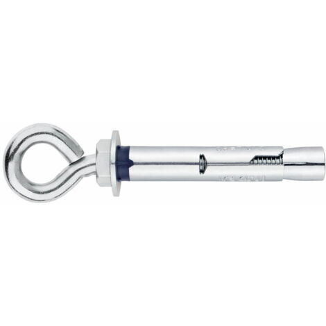 Cheville anti-rotation pour charges moyennes - Piton - Zingué M6 x 45 Ø9 - Boite de 100 (1/2)