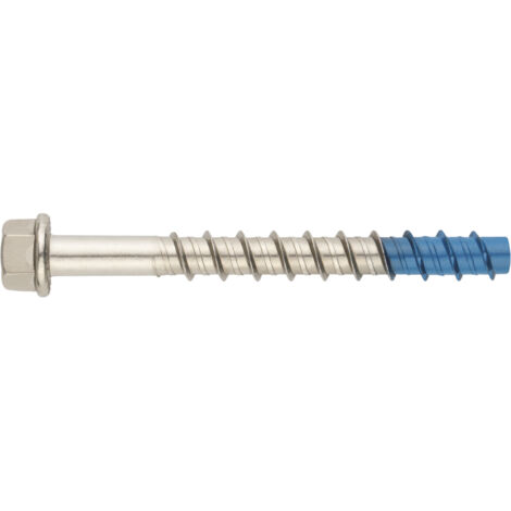Vis a béton tête hexagonale - Pointe Bi-métal - Inox A4 Ø8 x 80 - Boite de 25 (1/2)