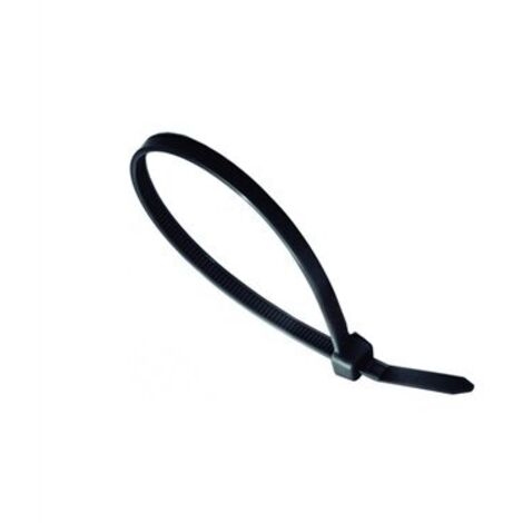 Sachet de 100 colliers de serrage nylon 7,6x450mm index noir