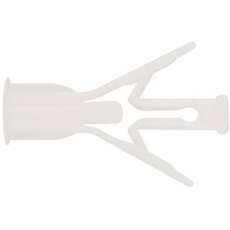 Index – Boîte de 100 chevilles nylon pour briques creuses – Dimensions 10 x 47 mm – Charge maximale 30 kg – Pour plaques de plâtre