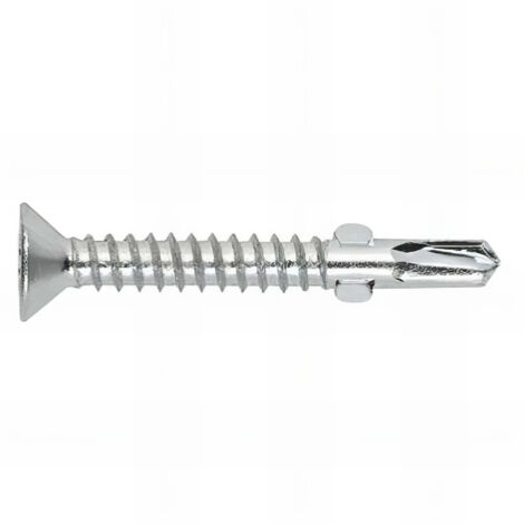 500 Vis autoperceuses zinguées - tête fraisée - bois - D. 9,5 x L. 45 mm