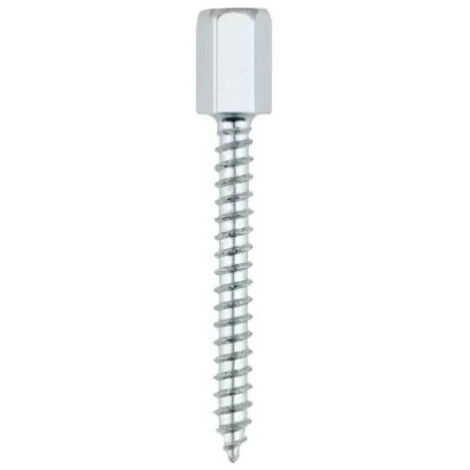 Index – Pack de 50 vis à bois 8 x 65 mm – Acier zingué – Collier de serrage et agrafe pour fixation plafond – Applications professionnelles