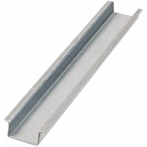 10 guides omega lisse 35 x 15 x 1,5 mm galvanisés pour charges légères type C