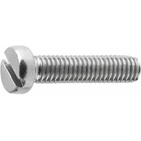 Vis tête cylindrique - rainuré - 4.8 - Zinguée M6 x 60 - Boite de 250