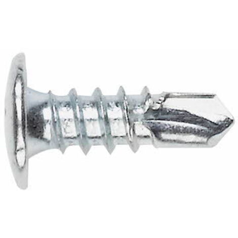 Index – 500 vis autoperceuses PH2 tête rivet 4,2 x 16 mm zinguées – Fixation solide pour tôle et PVC – Boîte de 500 unités - RSZ4216