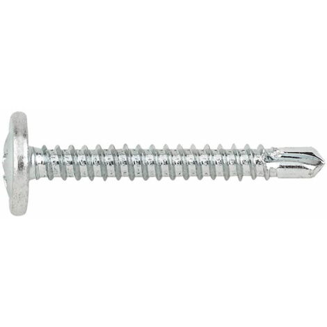 Index – Boîte de 500 vis autoperceuses 4,2 x 32 mm – Tête bombée basse avec rondelle estampée – Empreinte PH – Finition zinguée