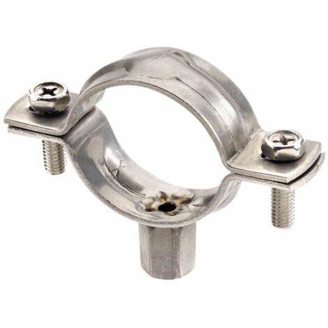 Index – Colliers renforcés M8-M10 en inox A2 – Pour tubes de 20 à 24 mm – Installation sanitaire et ventilation – Lot de 50 pièces - ABREA2022