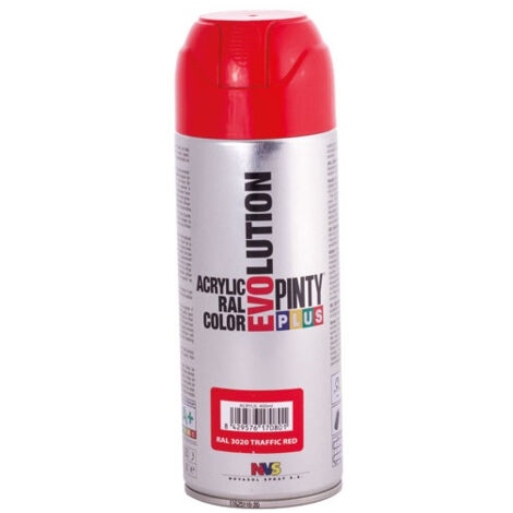 PEINTURE AÉRO ACR. ROUGE TRAFIC MAT (1/2)