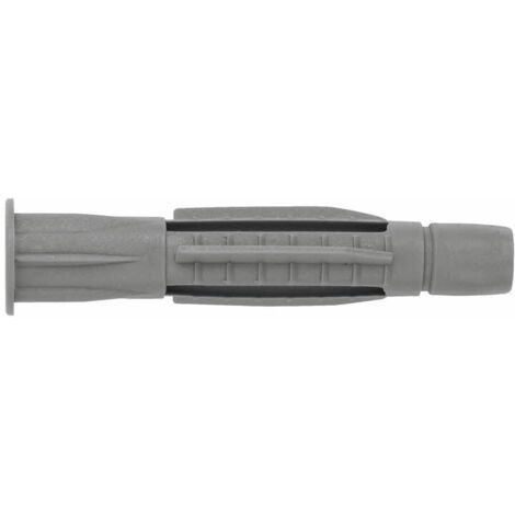 Index – Cheville polypropylène universelle 8 x 42 mm – Pour béton et maçonnerie – Boîte de 100 unités – Charge maximale 50 kg (1/2)