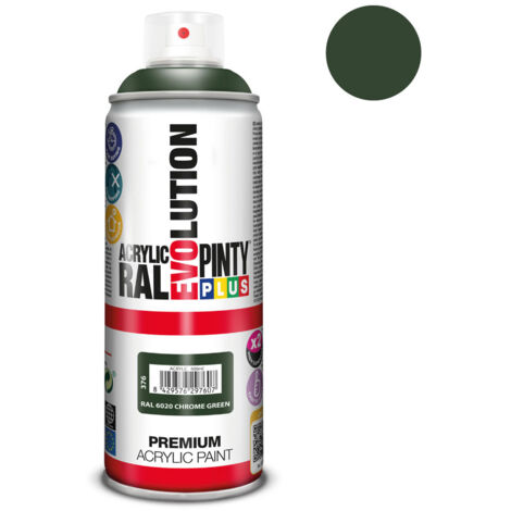 Peinture en Spray PintyPlus Evolution 520cc RAL 6020 Vert Chromé (1/2)