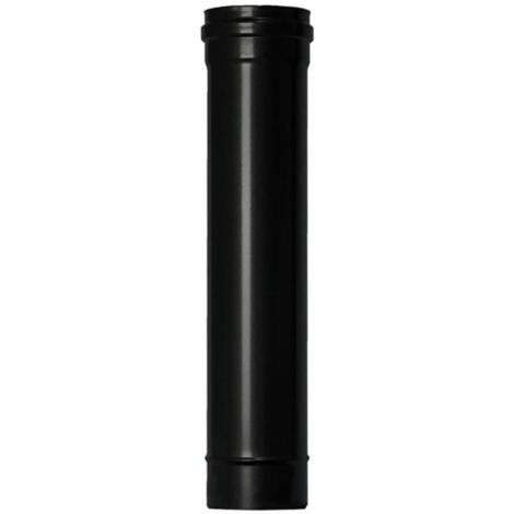 Tube pour poêle à granulés Ø80Mmx50Cm Acier émaillé noir Exojo Pvt08050
