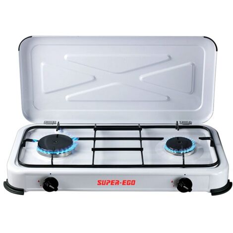cuisinière à gaz émaillée à 2 feux