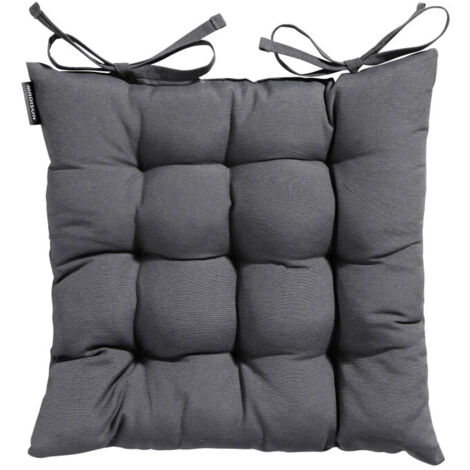 Galette de chaise de jardin PANAMA 45 x 45 cm - MADISON Série Classique - Gris (1/10)