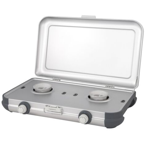 Campingaz – Réchaud à gaz portable 2 brûleurs en acier inoxydable – Étui de transport inclus – Pour camping et randonnées en extérieur (1/5)